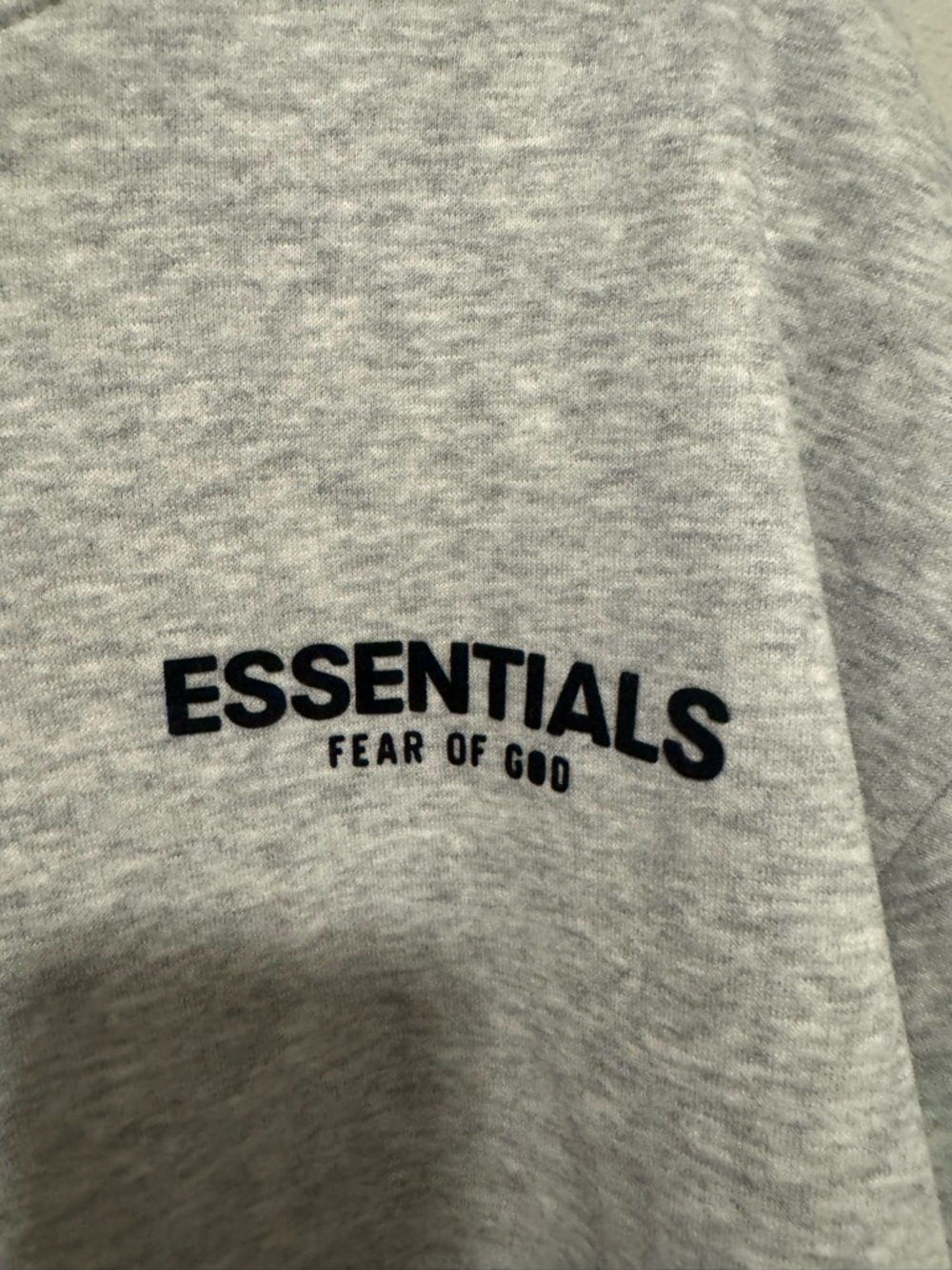 Fear of God Essentials Light Gray Pullover Hoodie - Picture 4 of 10